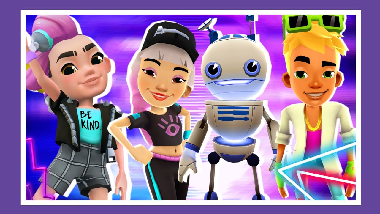 Neon Pack | Subway Surfers | Nick , Tagbot , Cleo and Rin