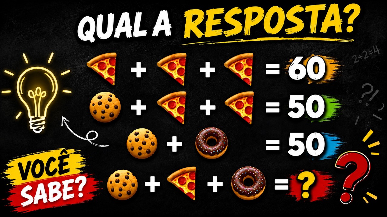 TESTE DE RACIOCÍNIO, VOCÊ SABE A RESPOSTA? #charada #raciociniologico #matemática