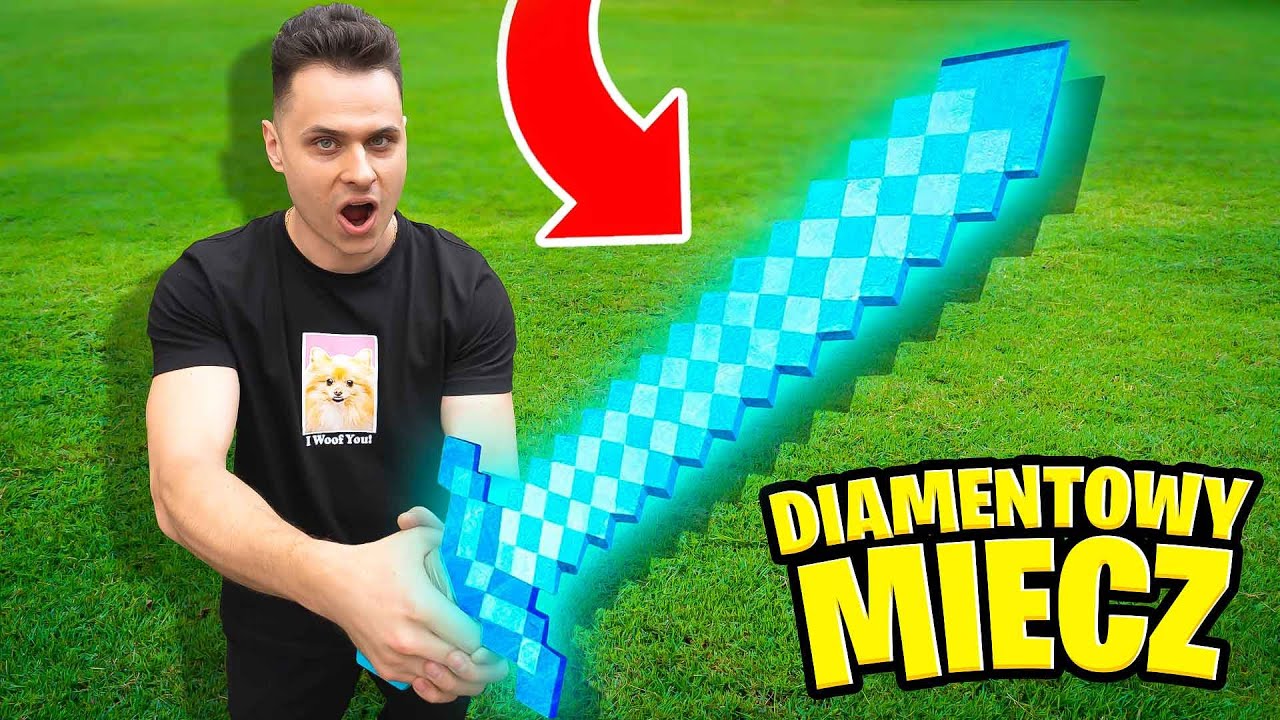 ZROBIŁEM DIAMENTOWY MIECZ Z MINECRAFTA! TEST MOCY!