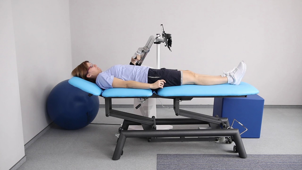 Stroke patient on Luna EMG - examples of exercises