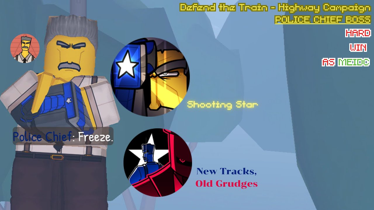 Roblox Defend The Train - Police Chief Boss Fight [HARD MODE, WIN]