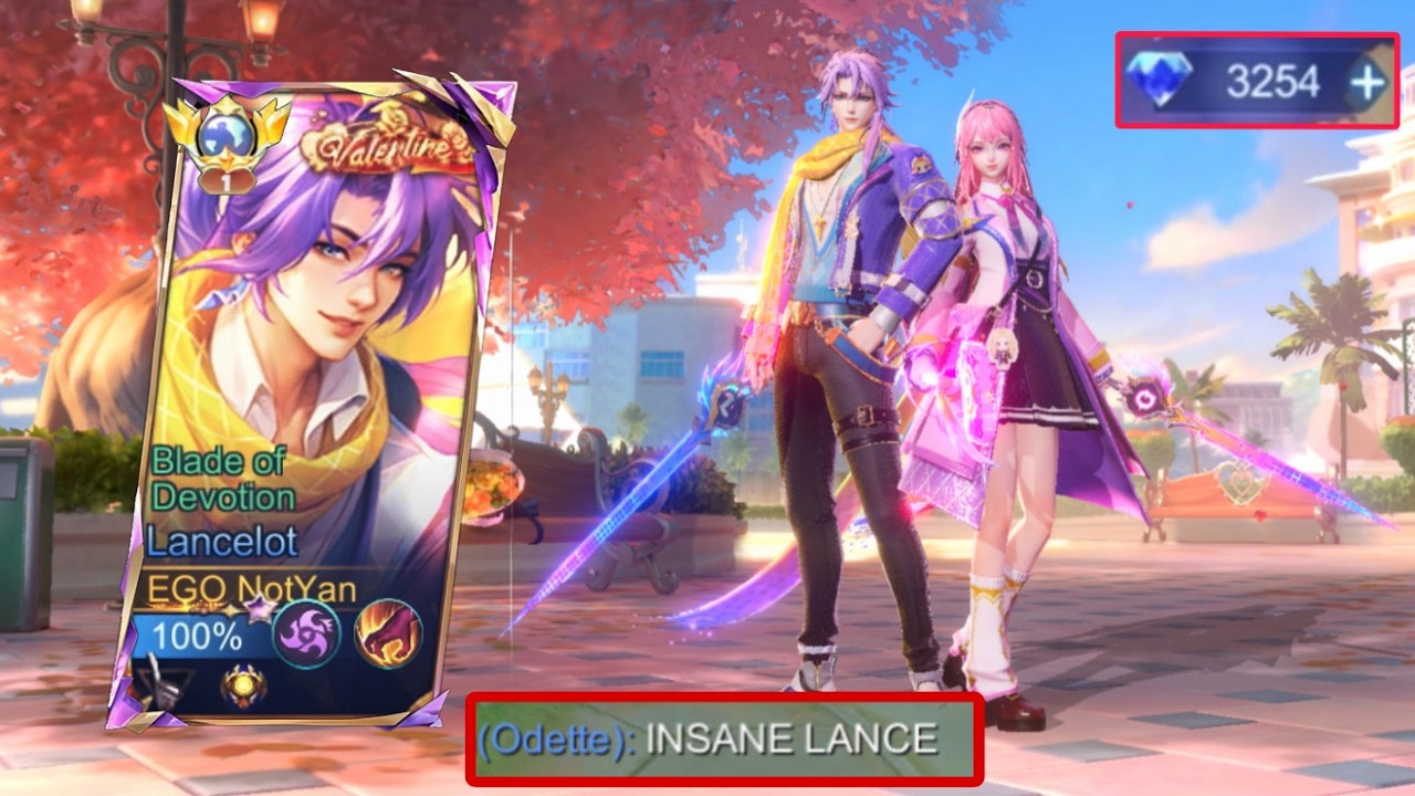 LANCELOT VALENTINE SKIN GAMEPLAY INSANE.....BEST SKIN?!