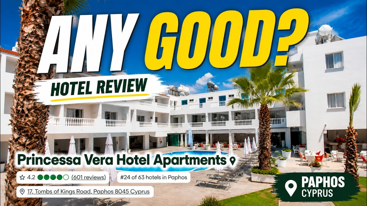 PAPHOS CYPRUS | Princessa Vera hotel and street walk 