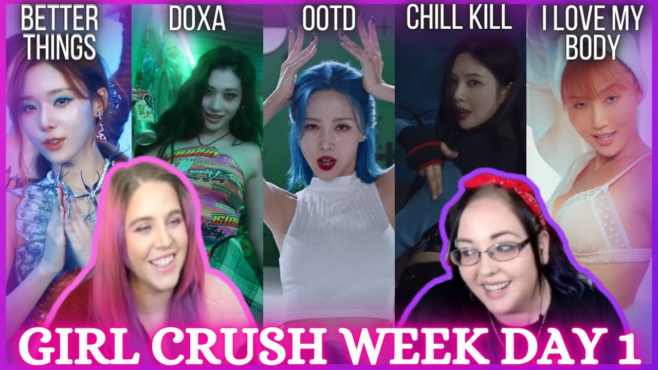 Girl Crush Week Day 1 reaction! (aespa, SECRET NUMBER, Dreamcatcher, Red Velvet, & Hwasa)