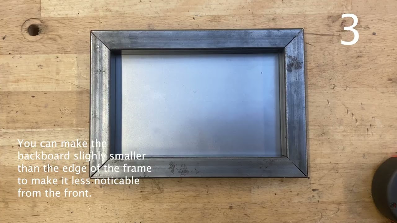 How to make picture frame without welding the front