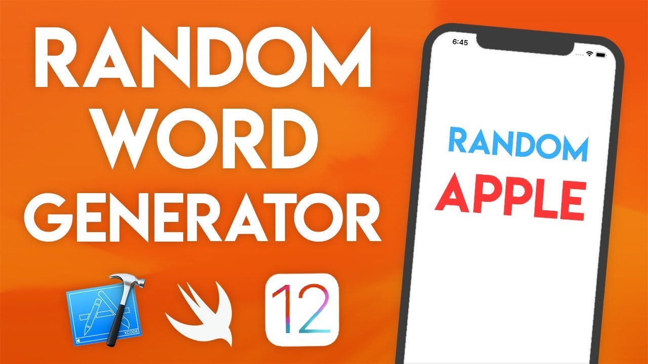 Swift 4.2 Xcode Tutorial - Random Word Generator - iOS 12 Geeky Lemon Development