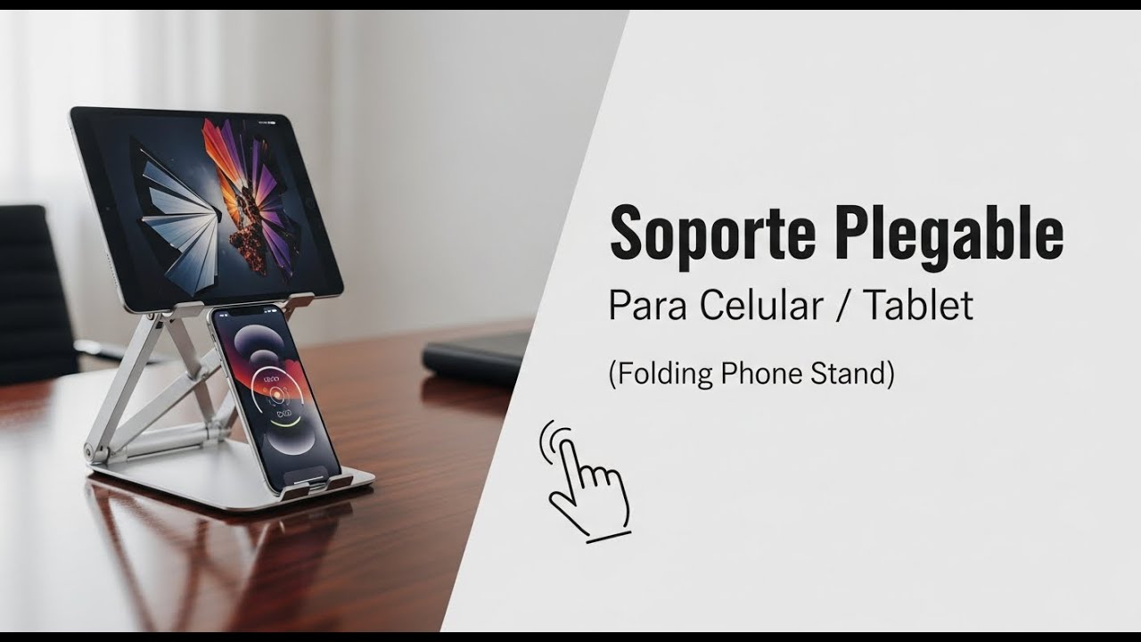 👉 Soporte Plegable para Celular y Tablet 📱📐 | Folding Phone Stand: Compacto, Fuerte y Ajustable