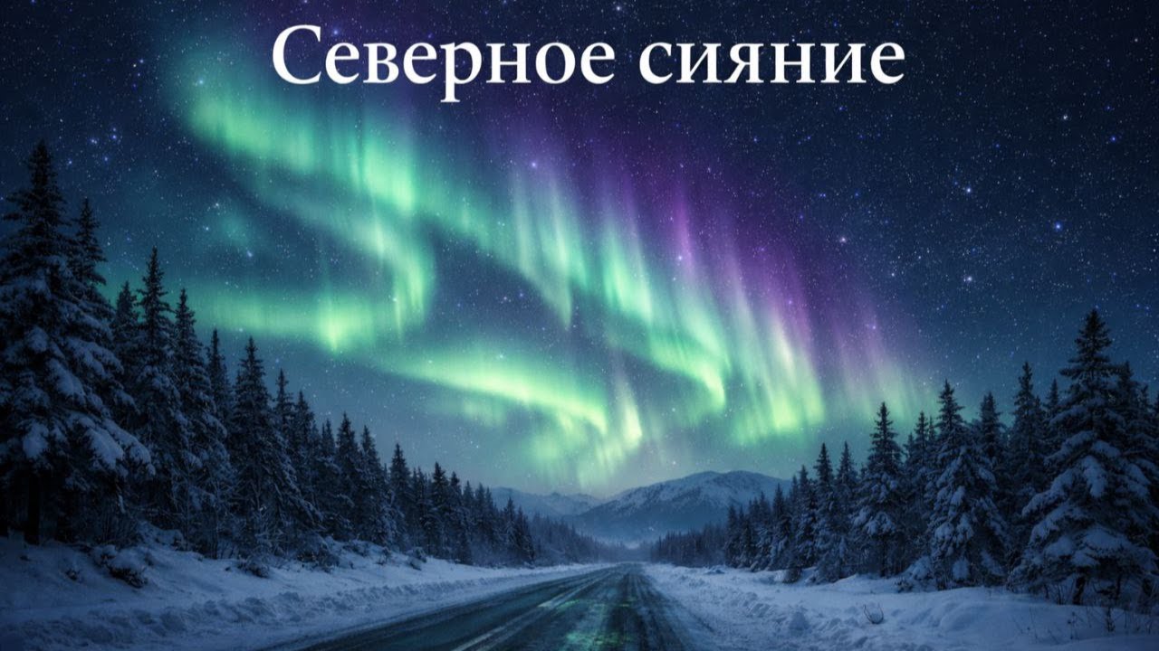 Северное сияние в 4K | Релаксирующая музыка и завораживающий свет