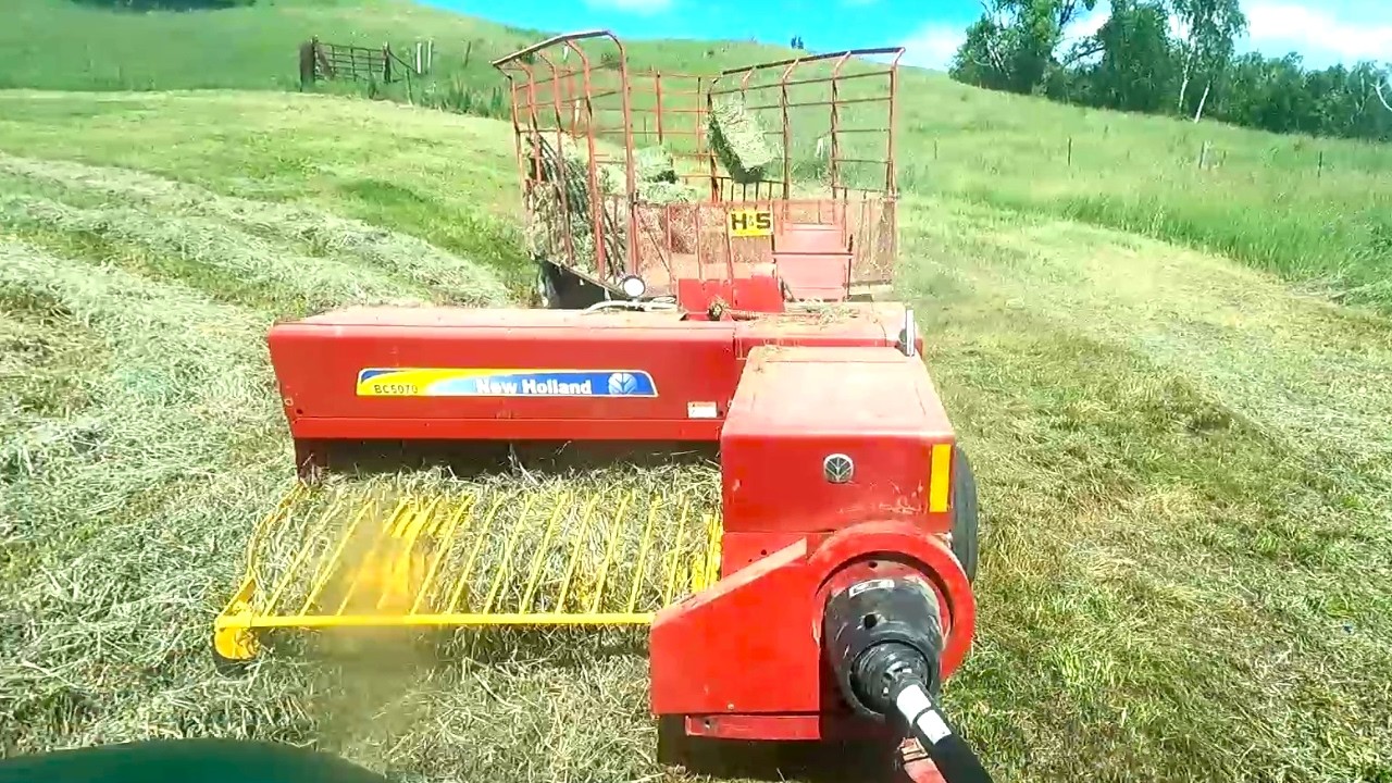Baling and Stacking Hay On A Small Dairy Farm!  First Crop Little Square Bales! (2026 Hay Season)