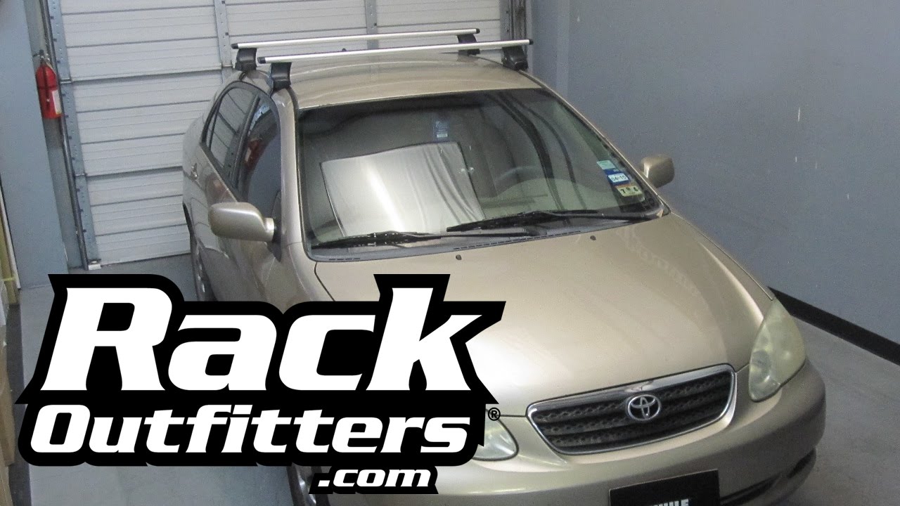Toyota Corolla Thule Rapid Traverse SILVER AeroBlade Roof Rack '03-'08 by Rack Attack