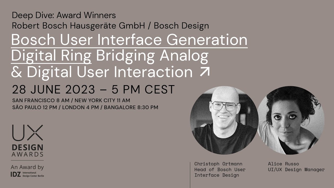 Bridging Analog & Digital User Interaction - Deep Dive: Robert Bosch Hausger&auml;te
