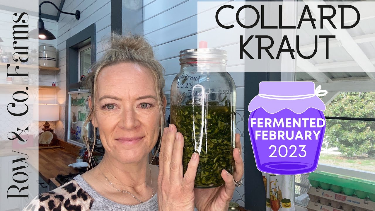 COLLARD KRAUT | #fermentedfebruary