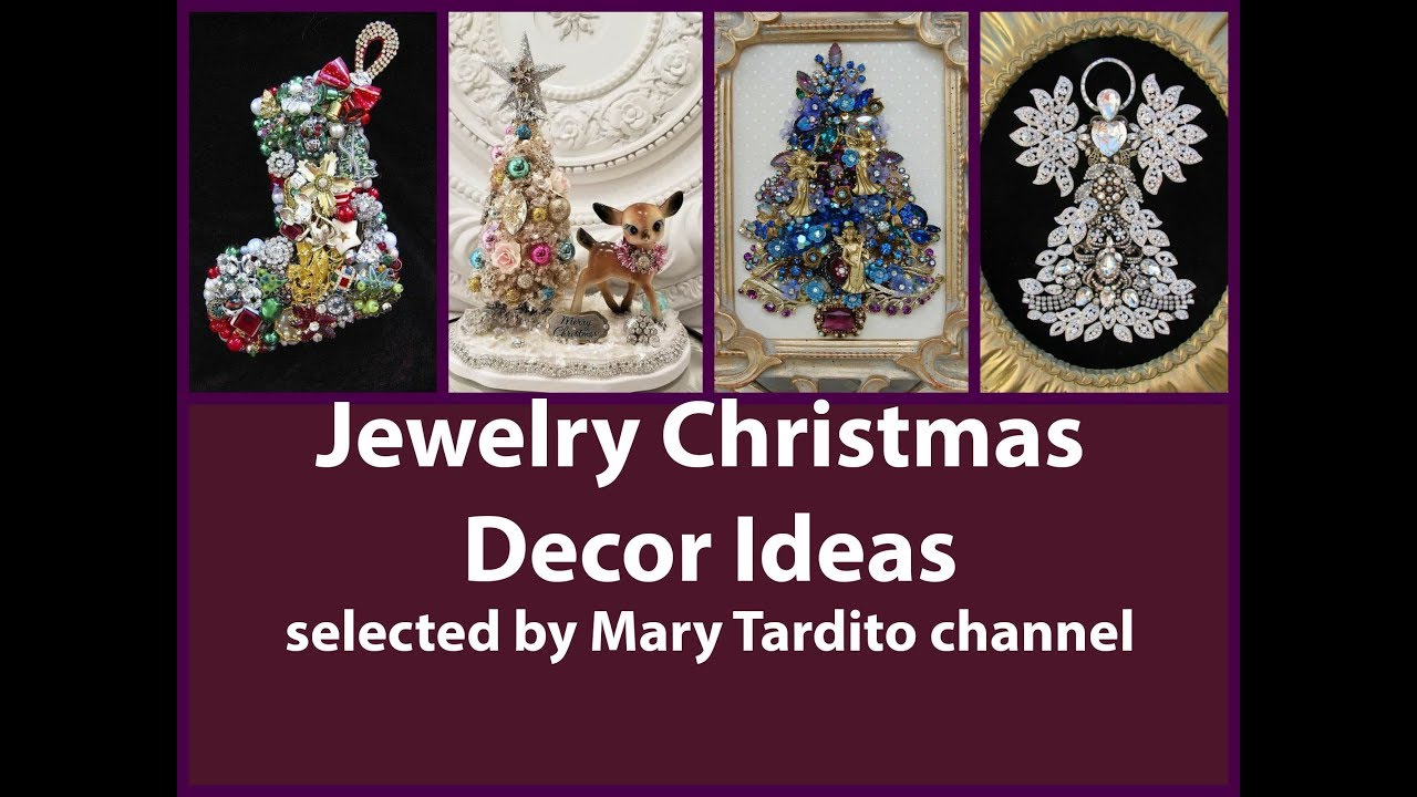 Jewelry Christmas Decor Ideas – Repurposed Bijoux Christmas Decor Ideas