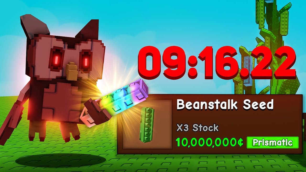 Speedrun: Prismatic Beanstalk in Grow A Garden Roblox