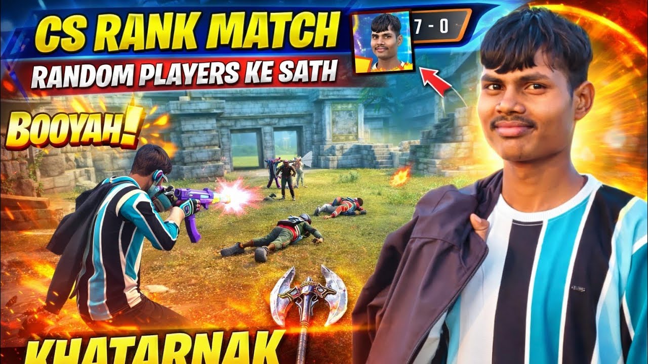 CS Rank Match With Random Players 😱 7-0 Booyah | Khatarnak Gameplay