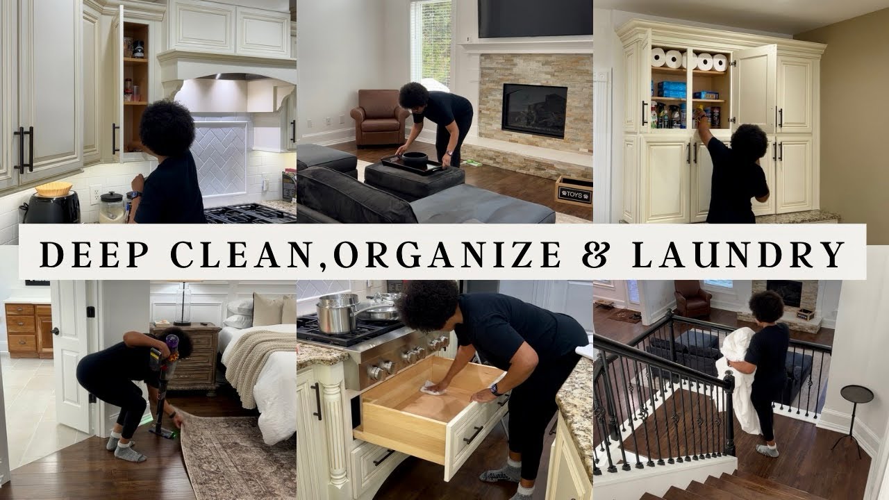 DEEP CLEAN WITH ME | HOME ORGANIZATION | LAUNDRY MOTIVATION & TIPS #deepcleanwithme