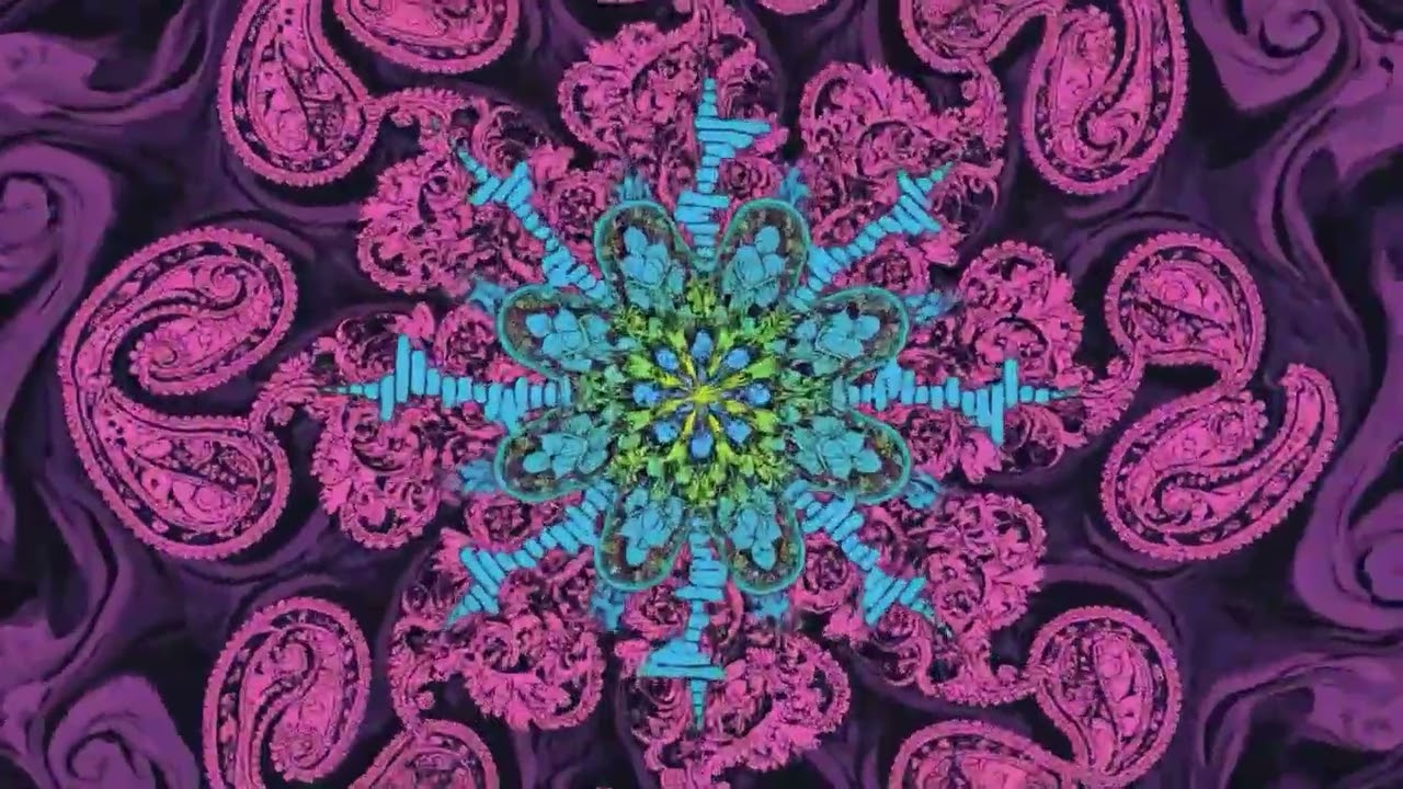 1 HOUR 1960s Psychedelic Screensaver Rainbow Hippie Animation Trippy Groovy Visuals