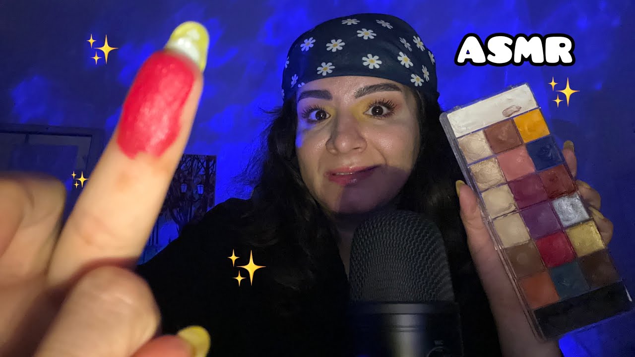 ASMR doing your makeup for sleeping #asmr #asmrsounds #asmrtingles