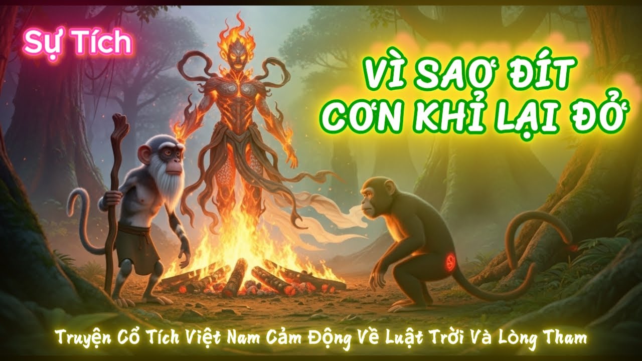Sự Tích Vì Sao Đít Con Khỉ Lại Đỏ | Truyện Cổ Tích Việt Nam | Cổ Tích Việt