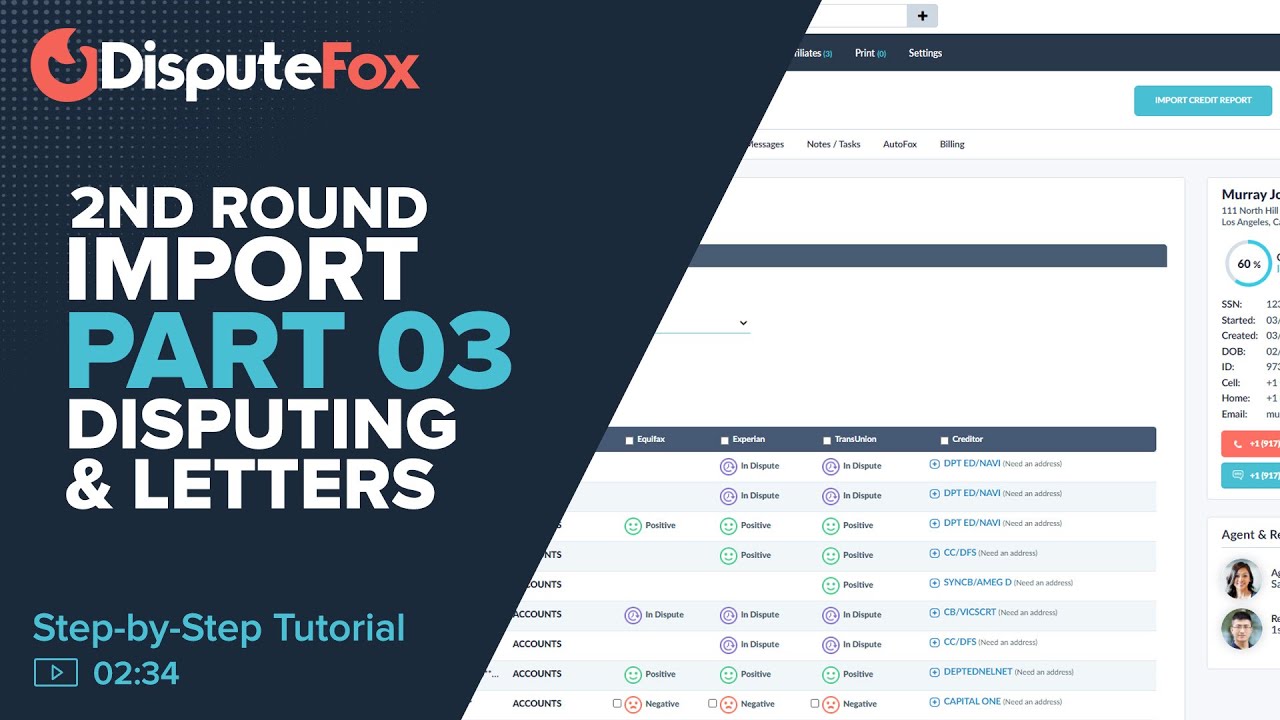 Training - 2nd Round Import Part 3 - Disputing & Creating Letters