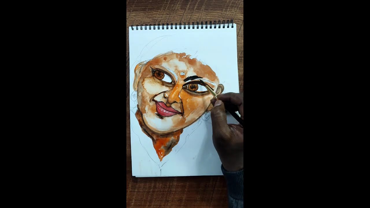 Изучите портрет просто и легко шаг за шагом для начинающих 🎨🎨