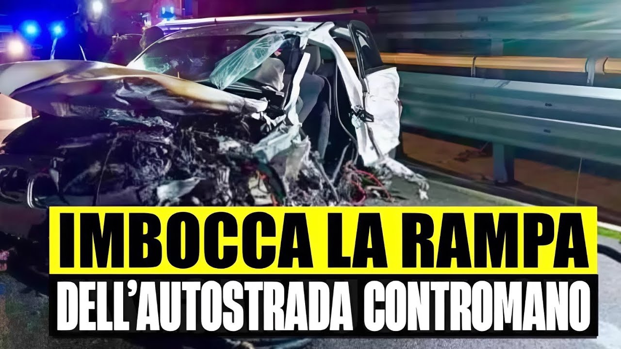 STRAGE SFIORATA: IMBOCCA LA RAMPA DELL’AUTOSTRADA CONTROMANO E SI SCHIANTA CONTRO AUTO - ALBA