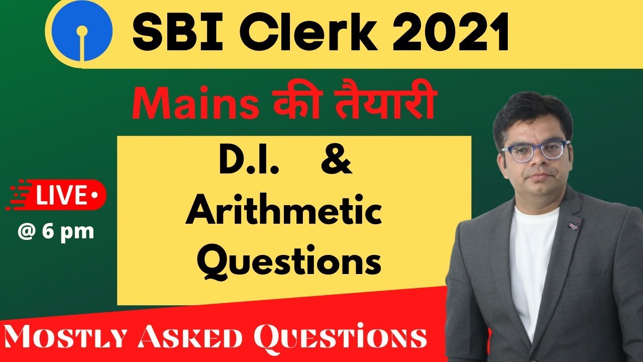 Top DI & Arithmetic Questions | SBI Clerk Mains 2021 - IBPS RRB PO Mains | Lokesh Sir