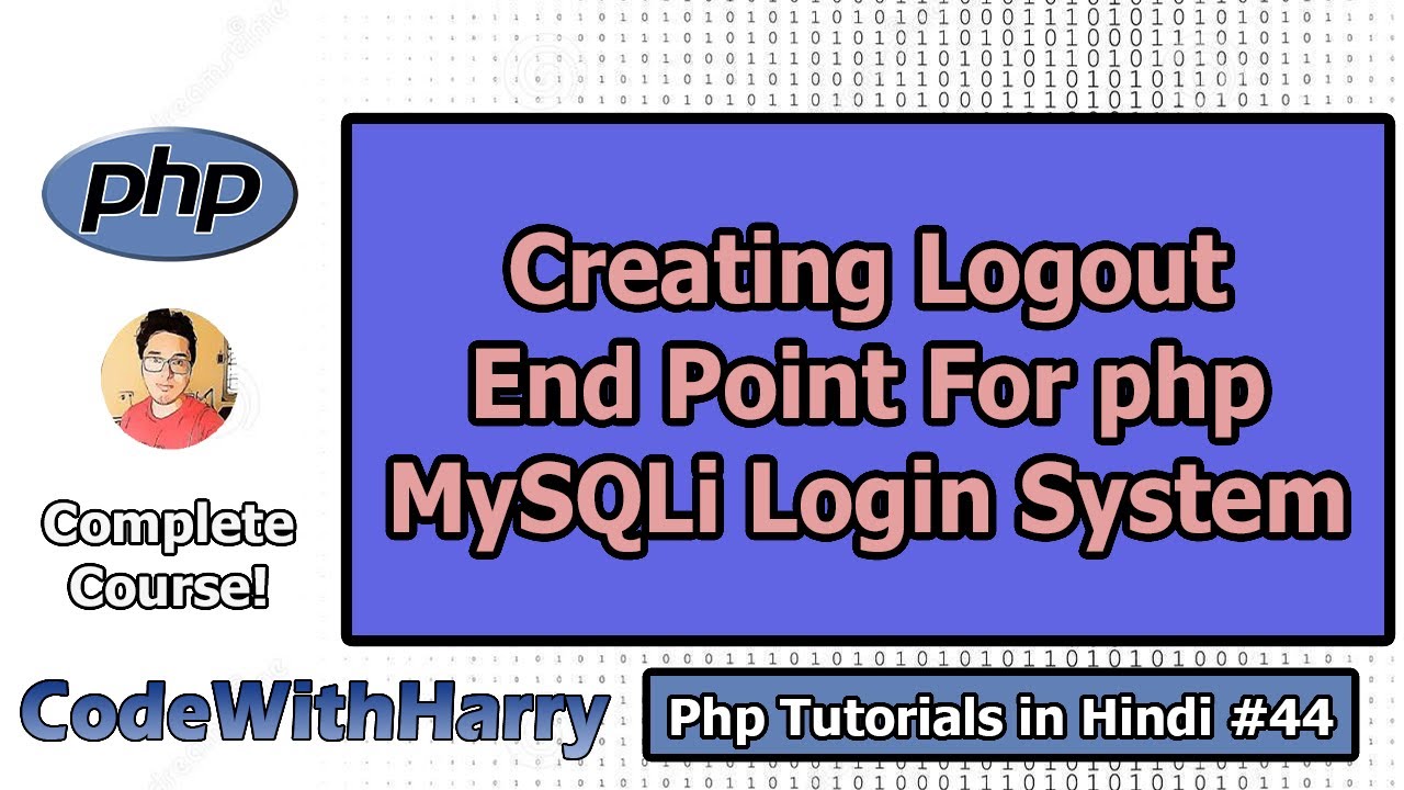 PHP Login System Tutorial: Adding Logout Functionality | PHP Tutorial #44