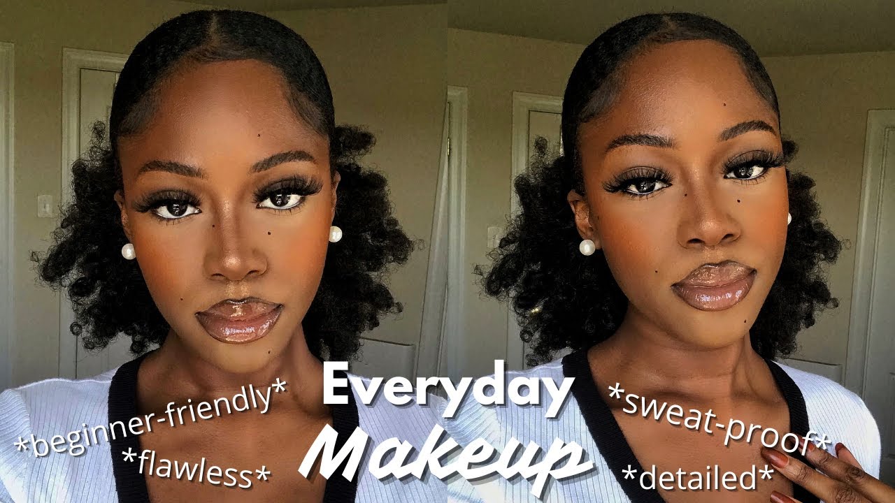 Everyday Summer Makeup Tutorial for Dark Skin | Beginner Friendly, Detailed, Flawless, Sweat-Proof