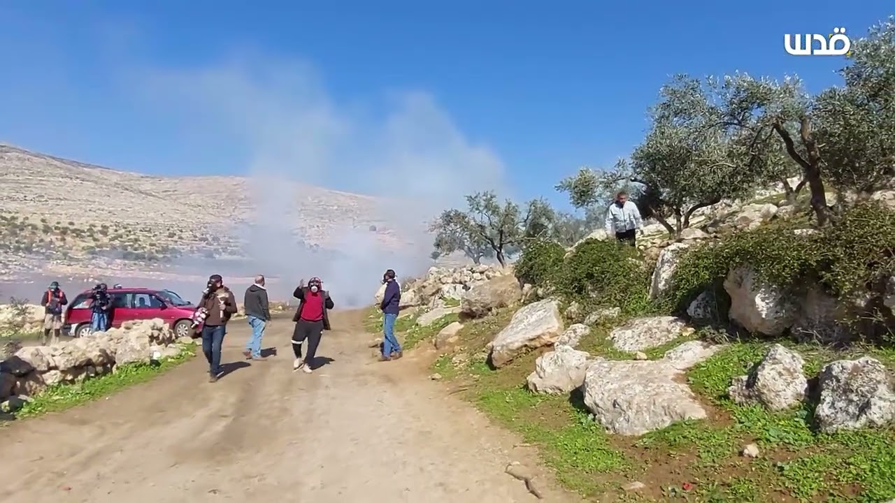 المسيرة الأسبوعية ضد الاستيطان في قرية بيت دجن شرق نابلس.