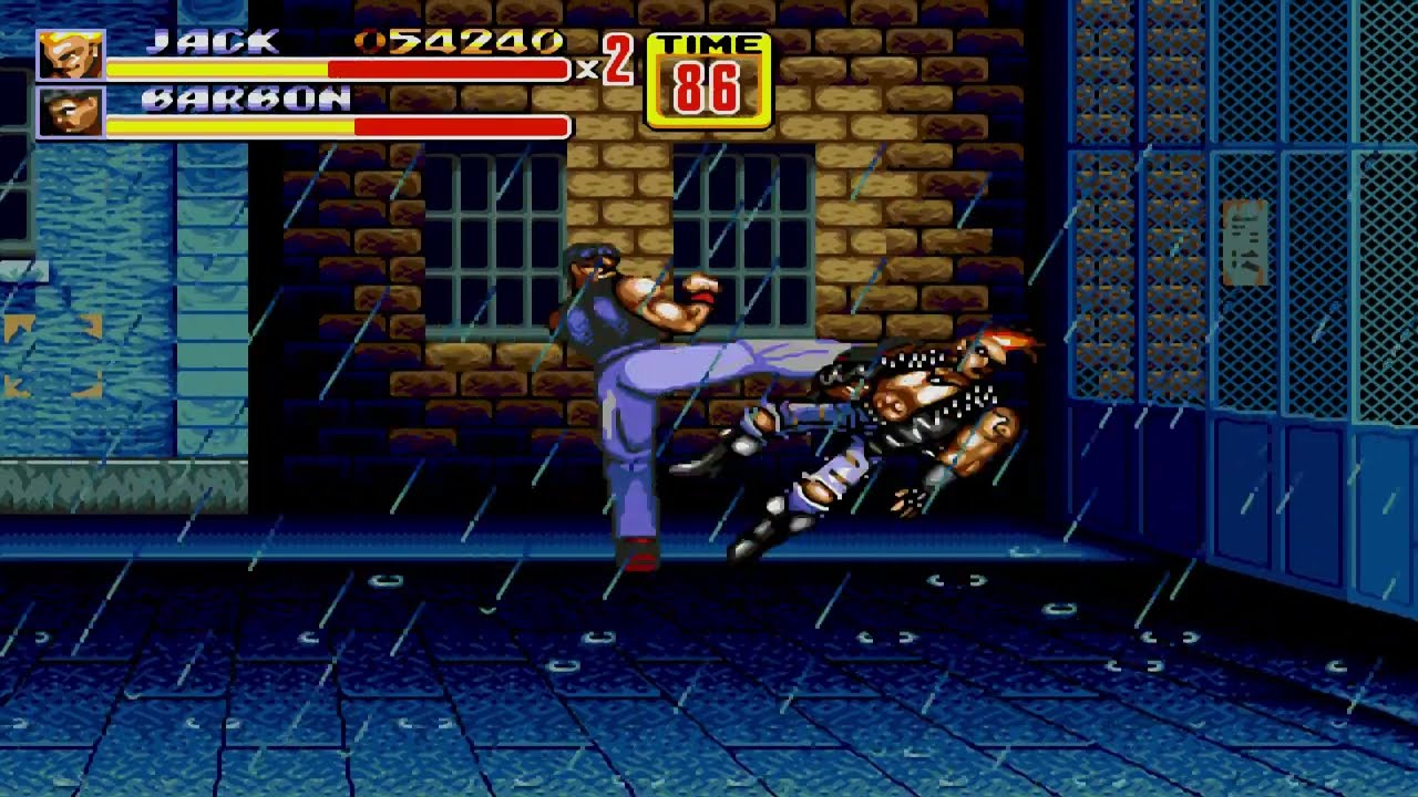 Streets of Rage 2 Enemies Mod!! Jack!! Attempt on hardest difficulty.