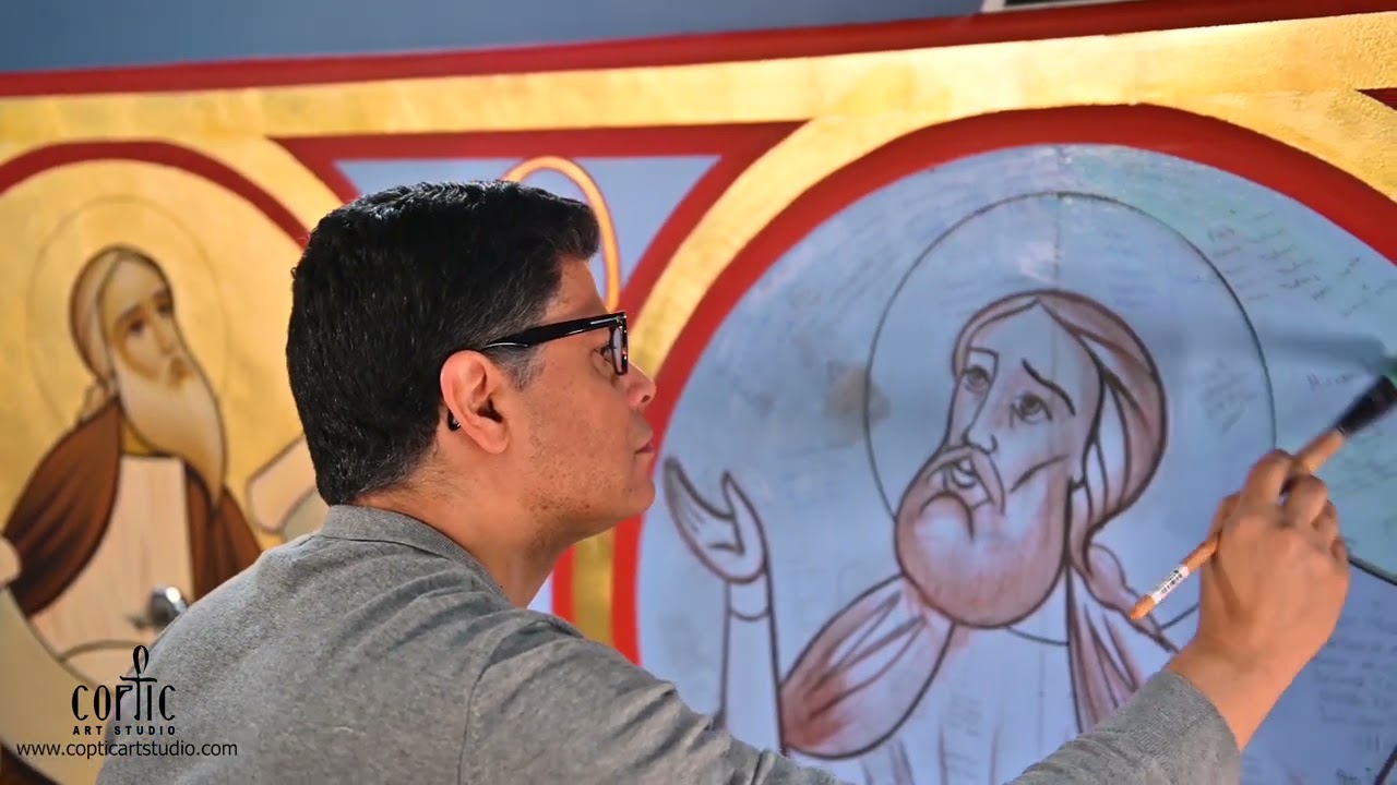 Part 3 : Designing and Painting the Coptic Icon of Prophet Micah | A 9-Part Series