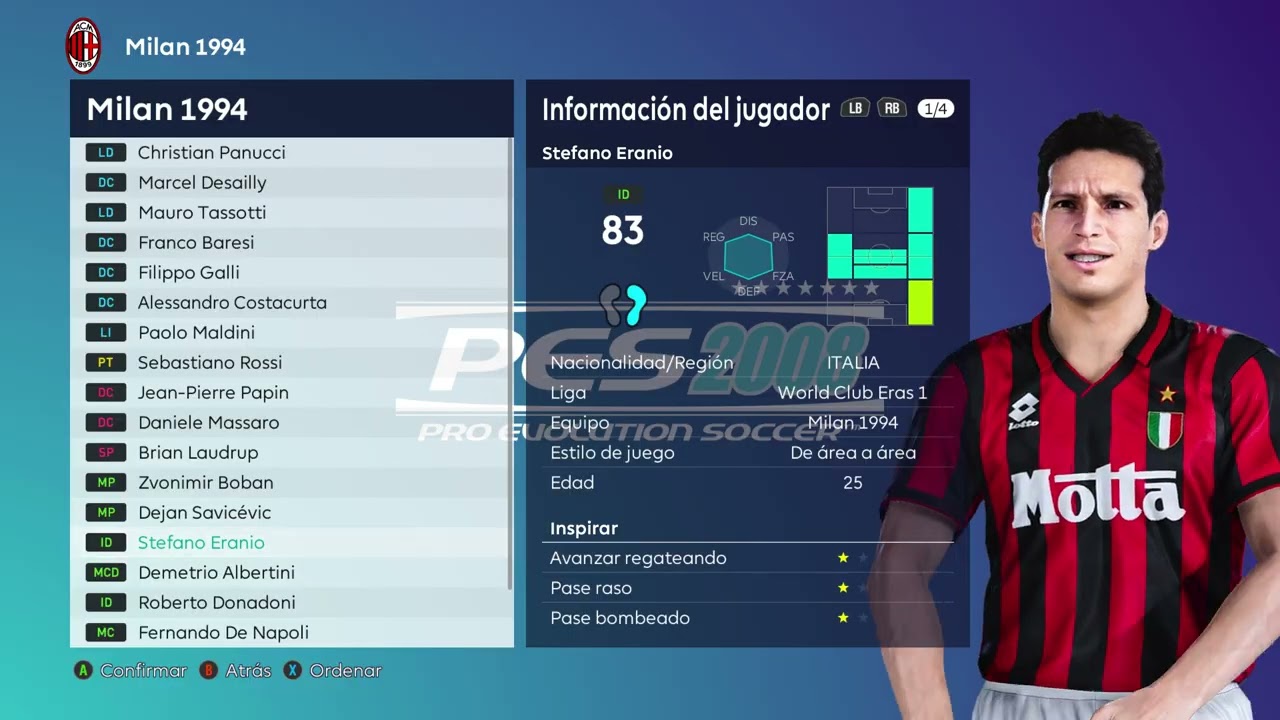 AC Milan 1994/Poncho's Classic Patch [PES 2021]