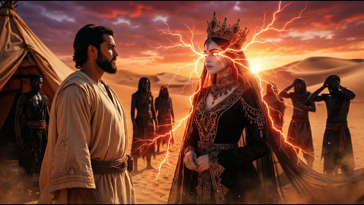 #قصة_النجار الذى وجد الجنية ملكة الصحراء فتزوجها وأنجب منها