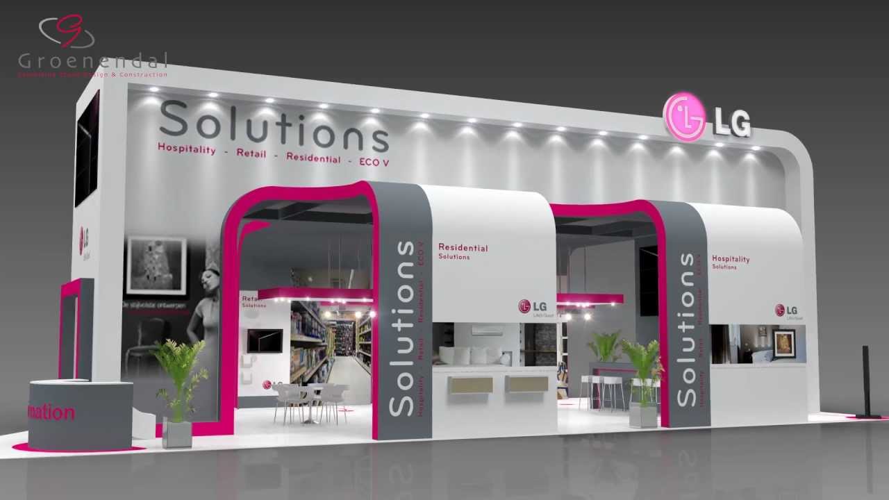 Stand Animation LG, VSK beurs exhibition fach messe, 3D Animation, Groenendal 2012 render