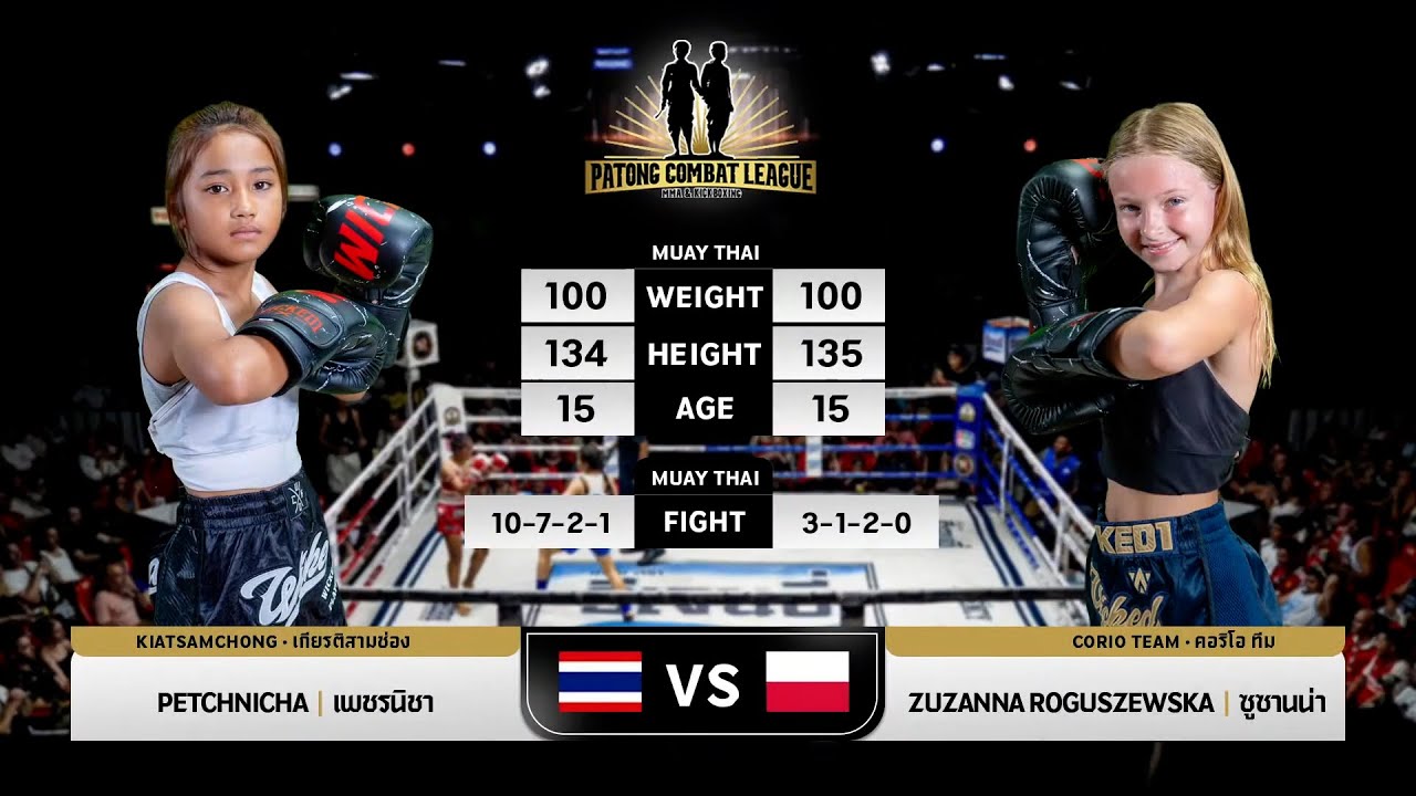 PETCHNICHA VS ZUZIA  ROGUSZEWSKA PATONG COMBAT LEAGUE MMA & KICK BOXING  13 APRIL 2025