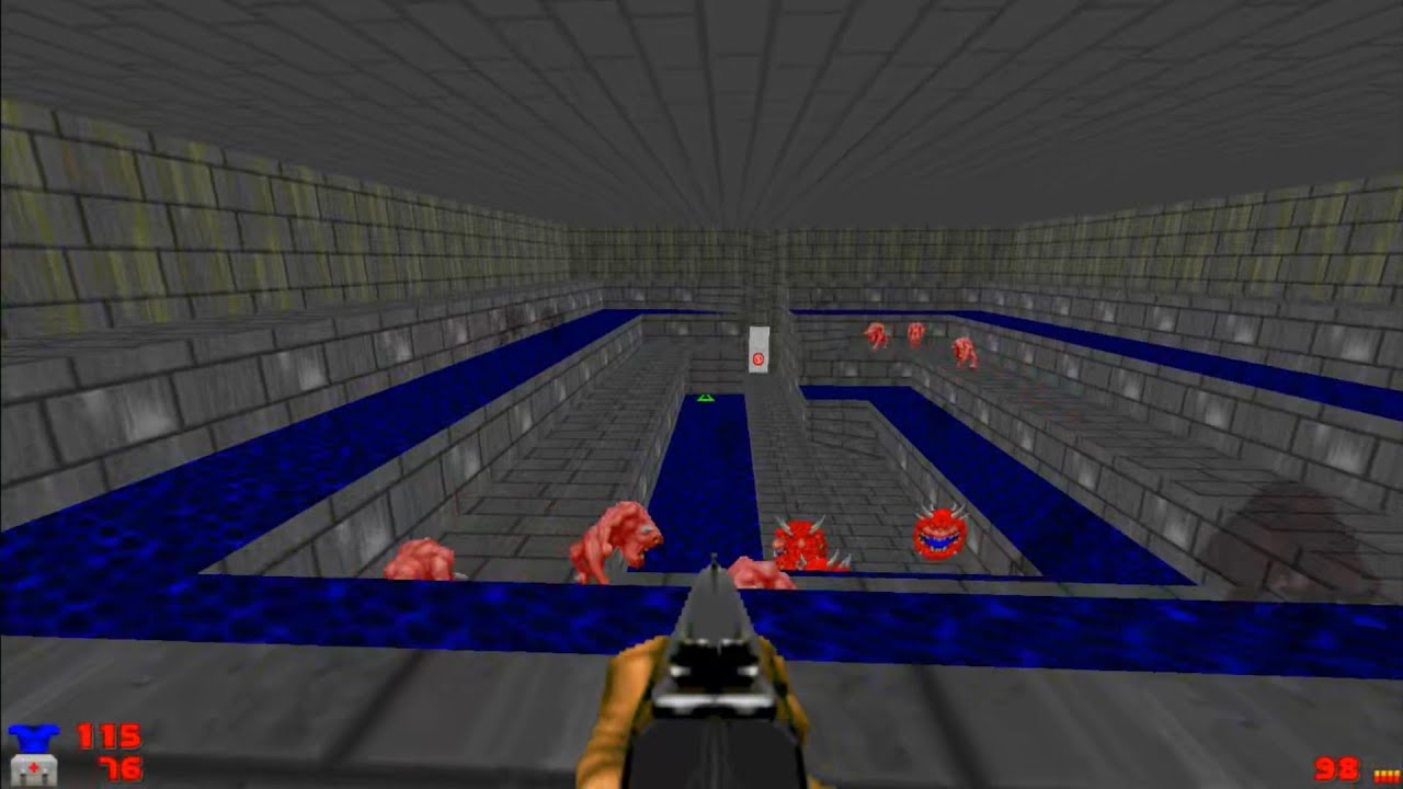 DOOM MOD FAST MONSTERS WHITE By Stephen J Woods MAP E1M1 ONE MAP WAD ULT END