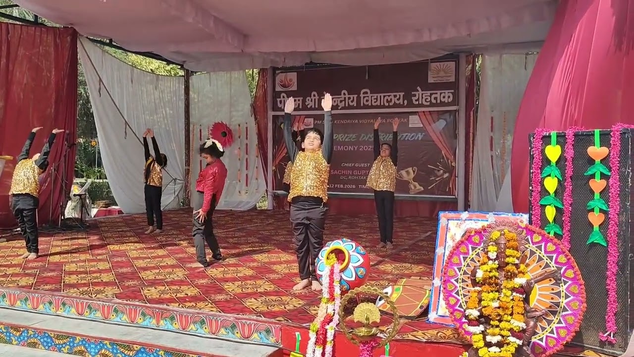 Yoga performance, annual function KV Rohtak 