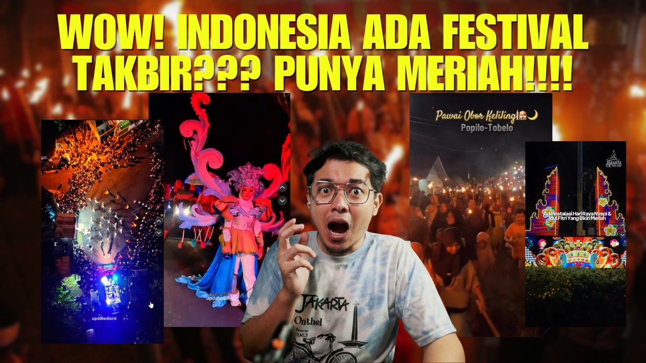 Orang Malaysia terkejut tengok ada festival takbir di Indonesia semeriah ini