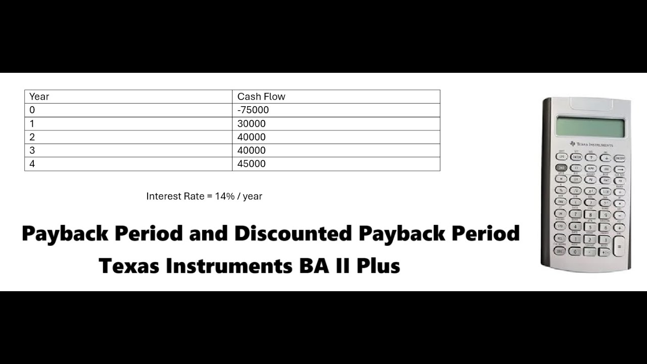 Помощь с финансами от Texas Instruments BA II Plus: определение срока окупаемости и дисконтирован...