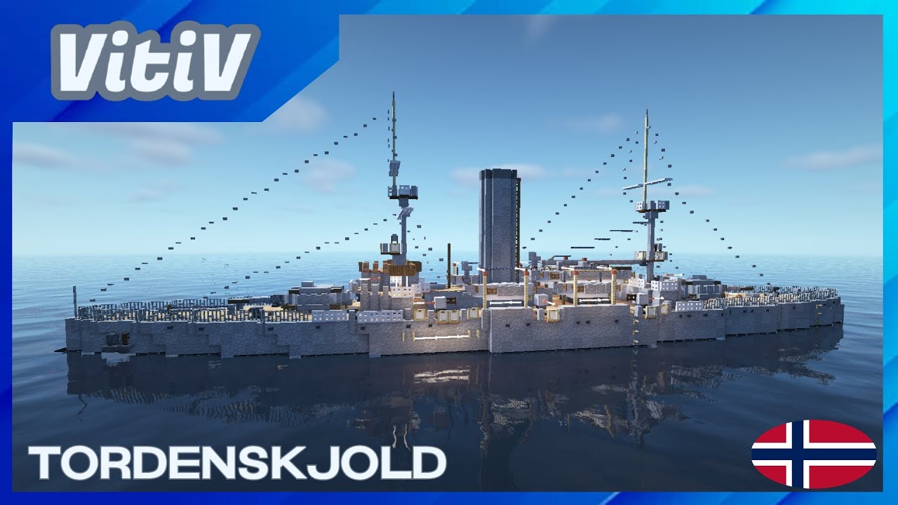 HNoMS Tordenskjold — Корабль береговой обороны типа «Торденшельд» — Minecraft