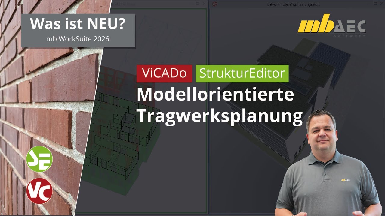 Modellorientierte Tragwerksplanung – Aus der Architektur zur Bemessung - mbinar #25-S2.1