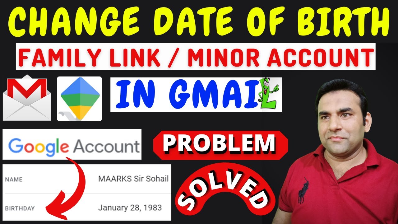 how to use family link | how to change date of birth in google account