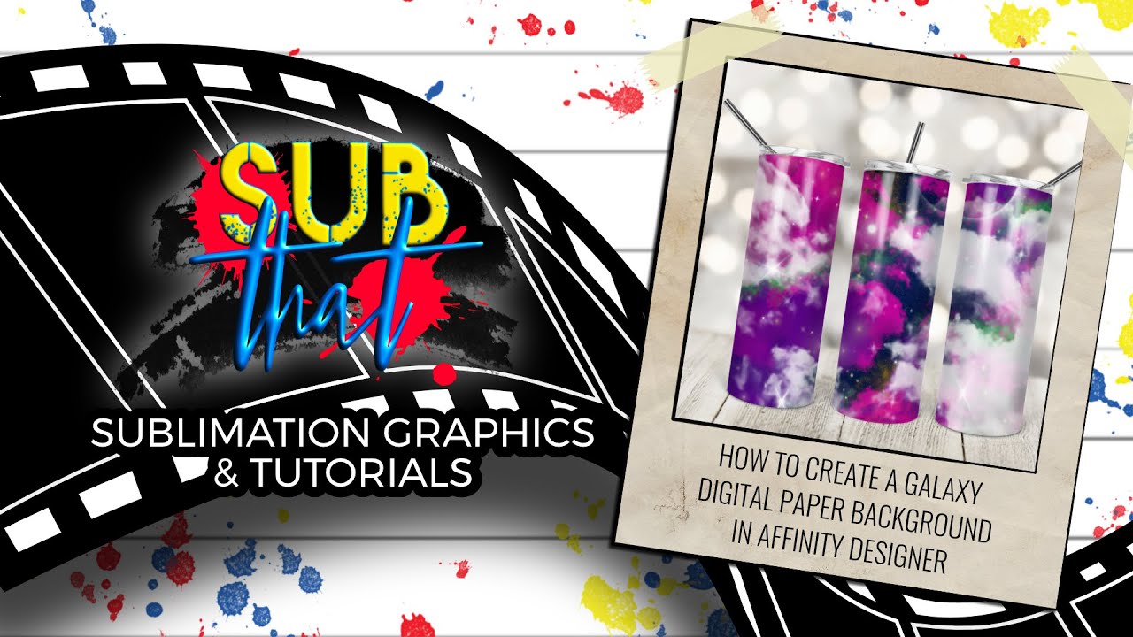 Как создать фон Galaxy Digital Paper в Affinity Designer или Photo