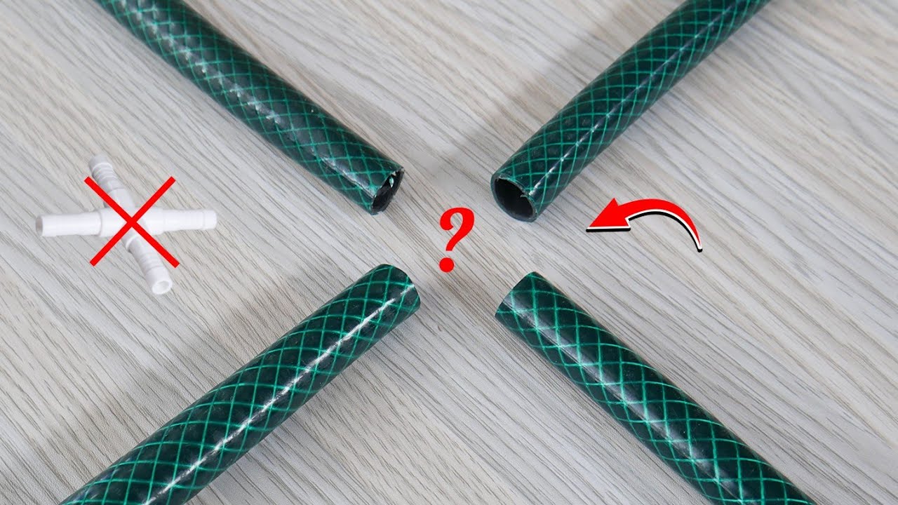 ¡Como unir 4 mangueras sin comprar un adaptador!