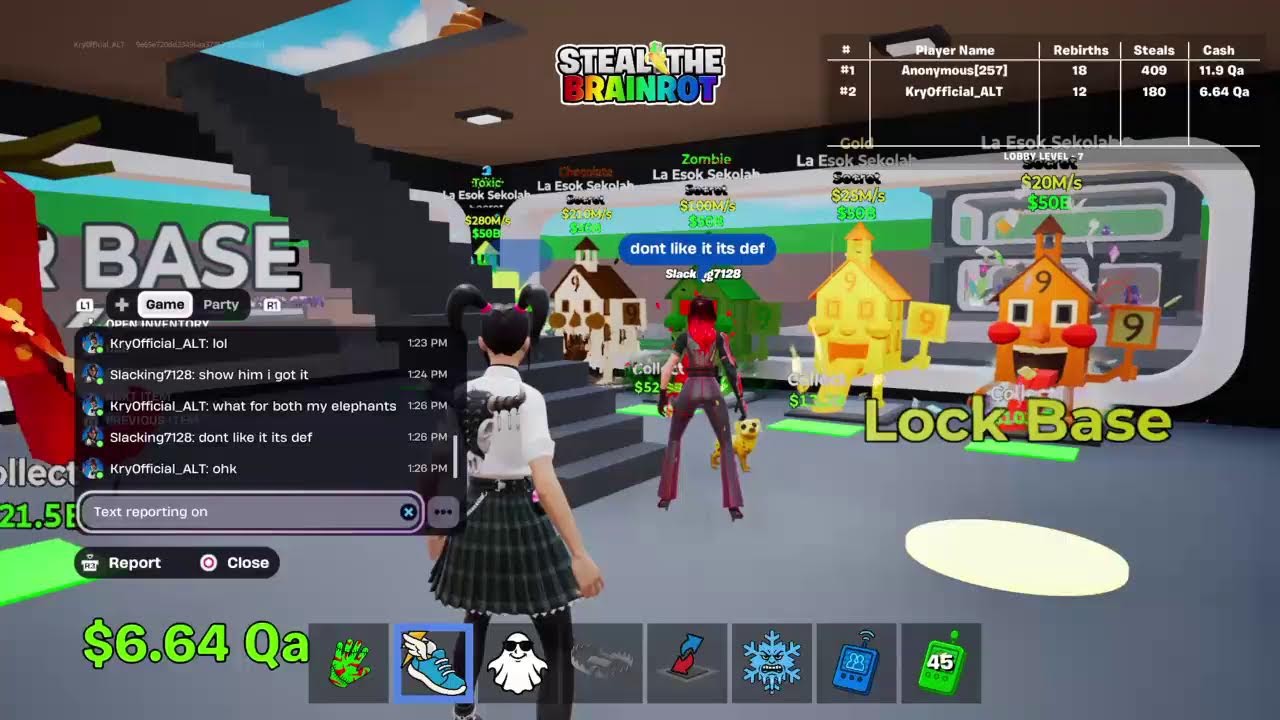 STEAL THE BRAINROT | TRADING!! (fortnite only)