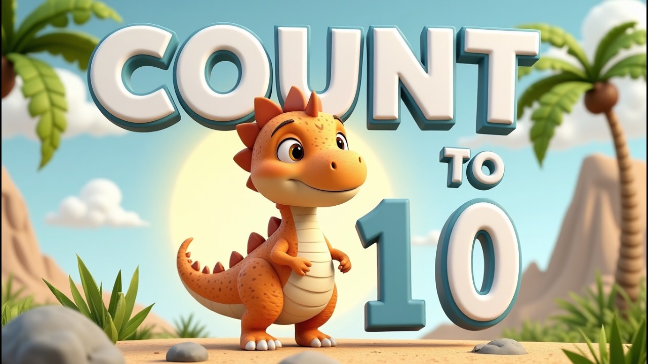 Dinosaur Counting Song | Numbers 1 to 10 for Toddlers and Preschoolers | Little Twaddlers