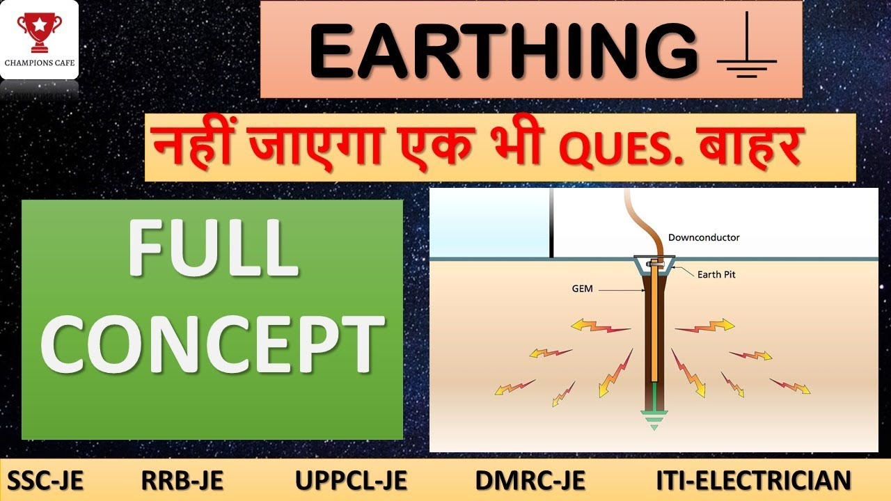 EARTHING FULL CONCEPT FOR SSC-JE |RRB-JE|UPPCL-JE|DMRC-JE|ITI ELECTRICIAN|BY RAJKUMAR SIR