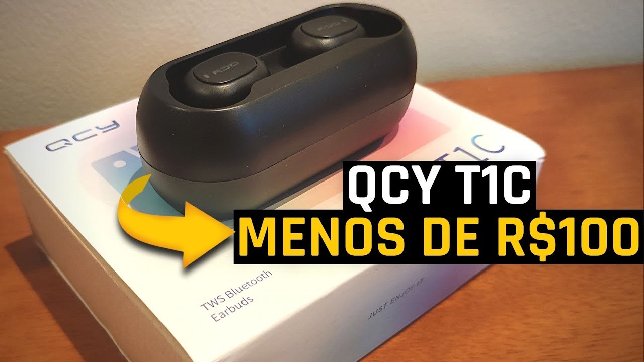 O FONE BLUETOOTH MAIS BARATO: QCY T1C (Review) - VALE A PENA? MELHOR que o AIRDOTS?