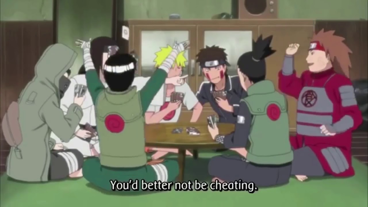 Naruto and Friends Enjoy A Day Off and Play Cards